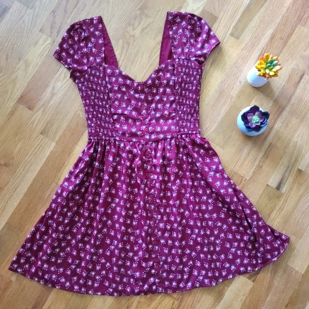 American Rag Red Floral Dress